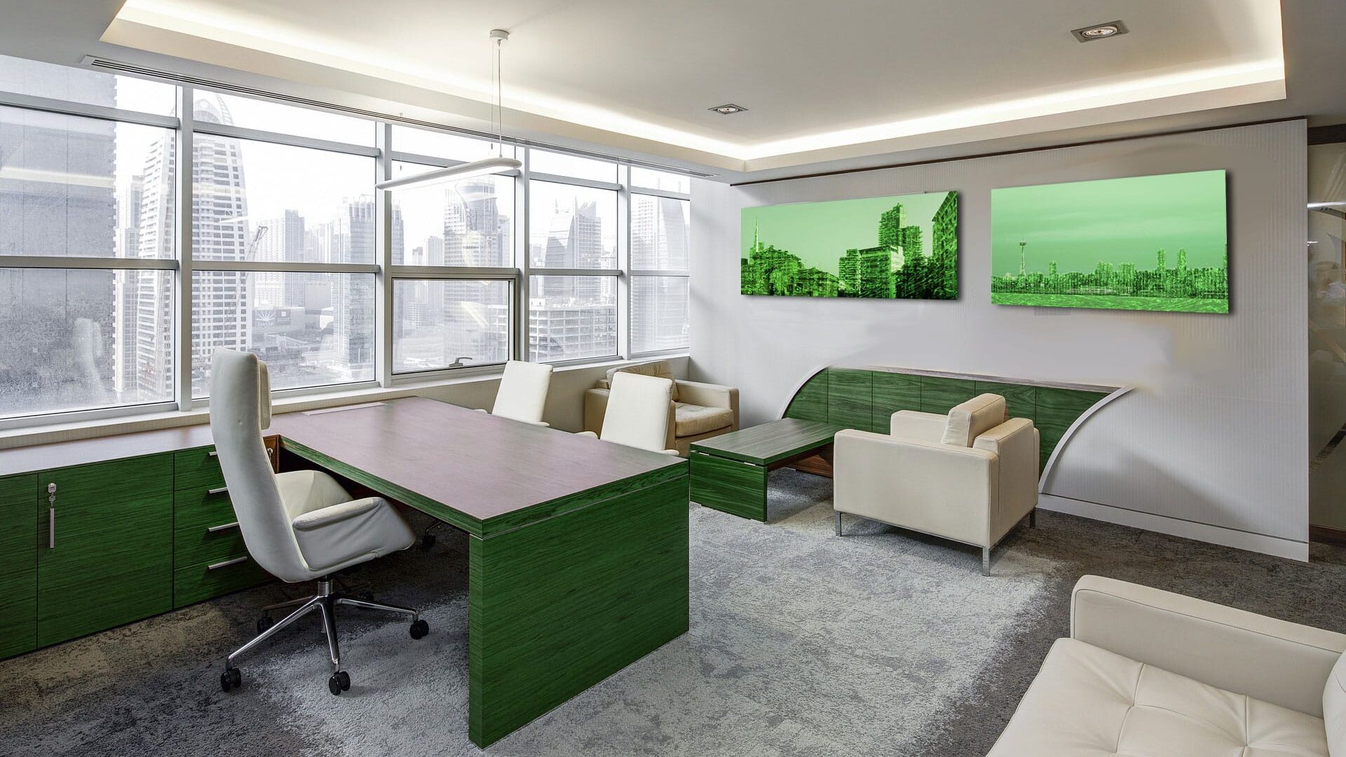 Mockup office: Matrix Milano & Matrix Seattle