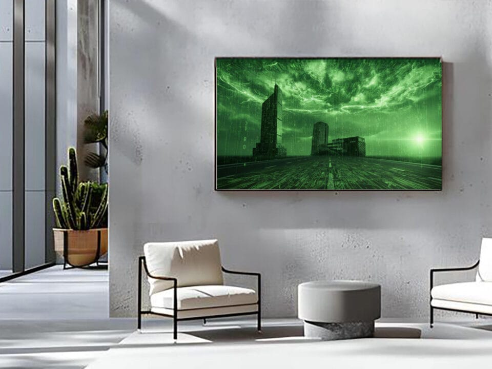 Large-format digital art for interiors — Soul of Cities and Buildings by Marl Brander. Limited editions on fine art paper.