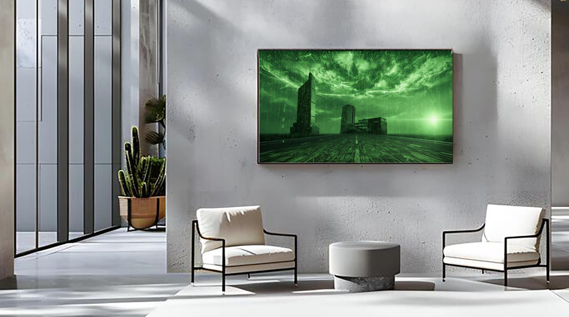 Large-format digital art for interiors — Soul of Cities and Buildings by Marl Brander. Limited editions on fine art paper.