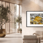 Hotel hall Mockup Golden Liquefaction one of: Capturing the invisible.