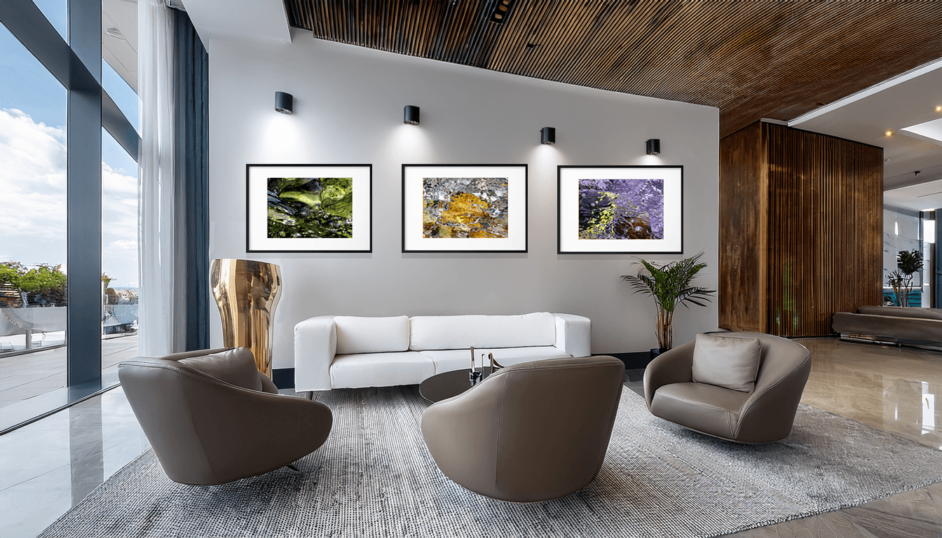 Mockup in a modern hall